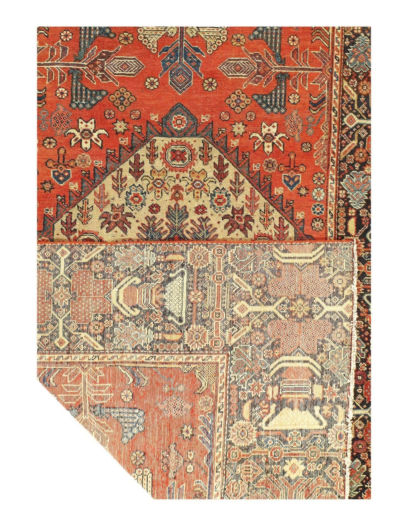 Canvello Antique Malayer Burnt Orange Rug - 4'1'' X 6'4'' - Canvello