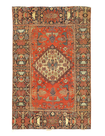 Canvello Antique Malayer Burnt Orange Rug - 4'1'' X 6'4'' - Canvello