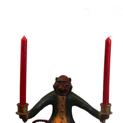 Canvello Antique Monkey Candleholder - Canvello