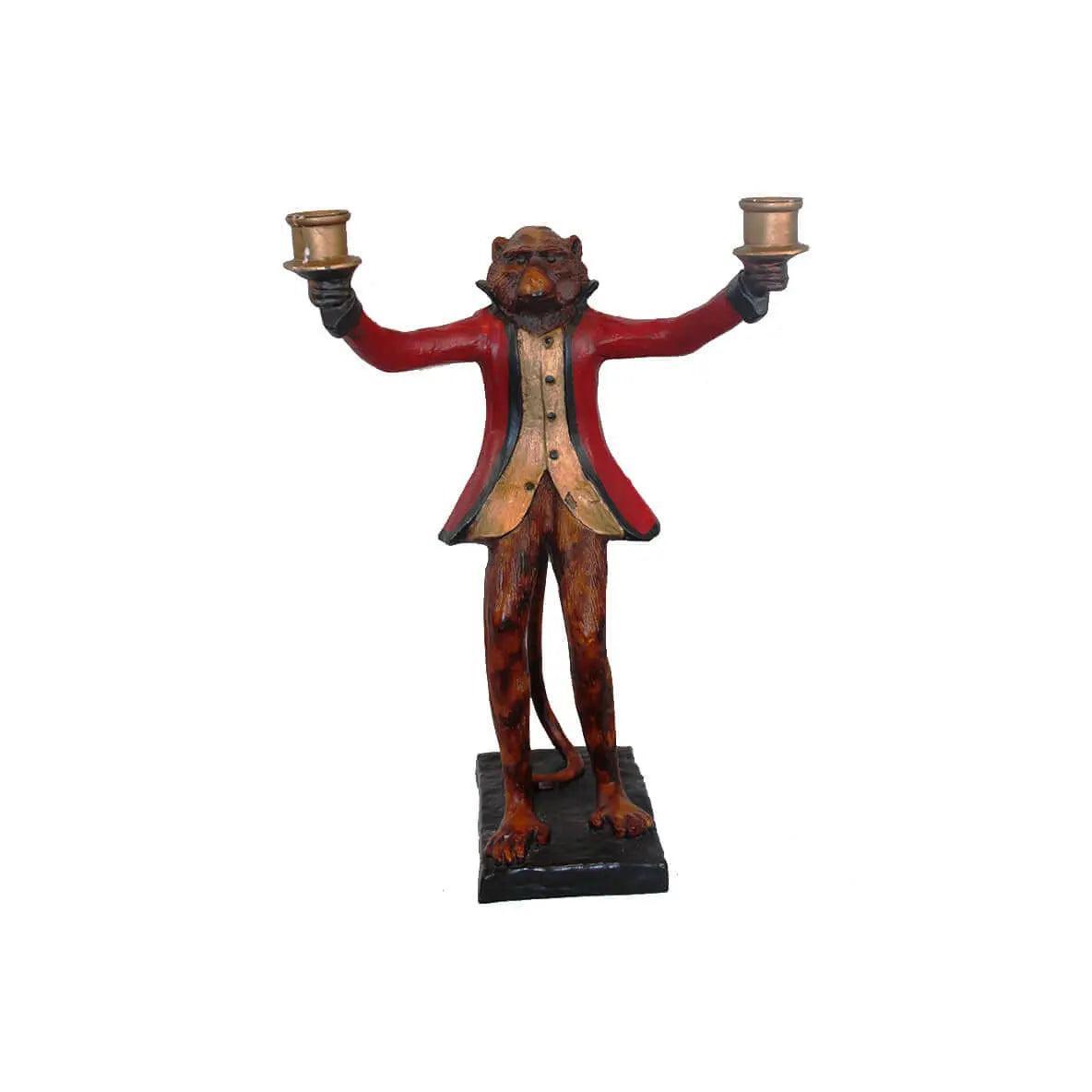 Canvello Antique Monkey Candleholder - Canvello