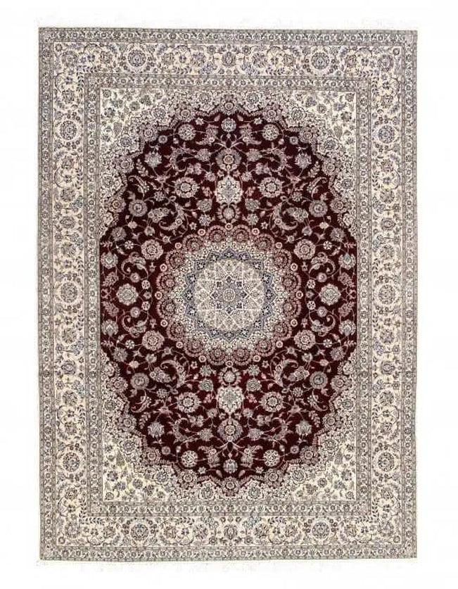 Canvello Antique Nain Silkroad Silk Rug - 6 LA 8'5"x11'11" - Canvello