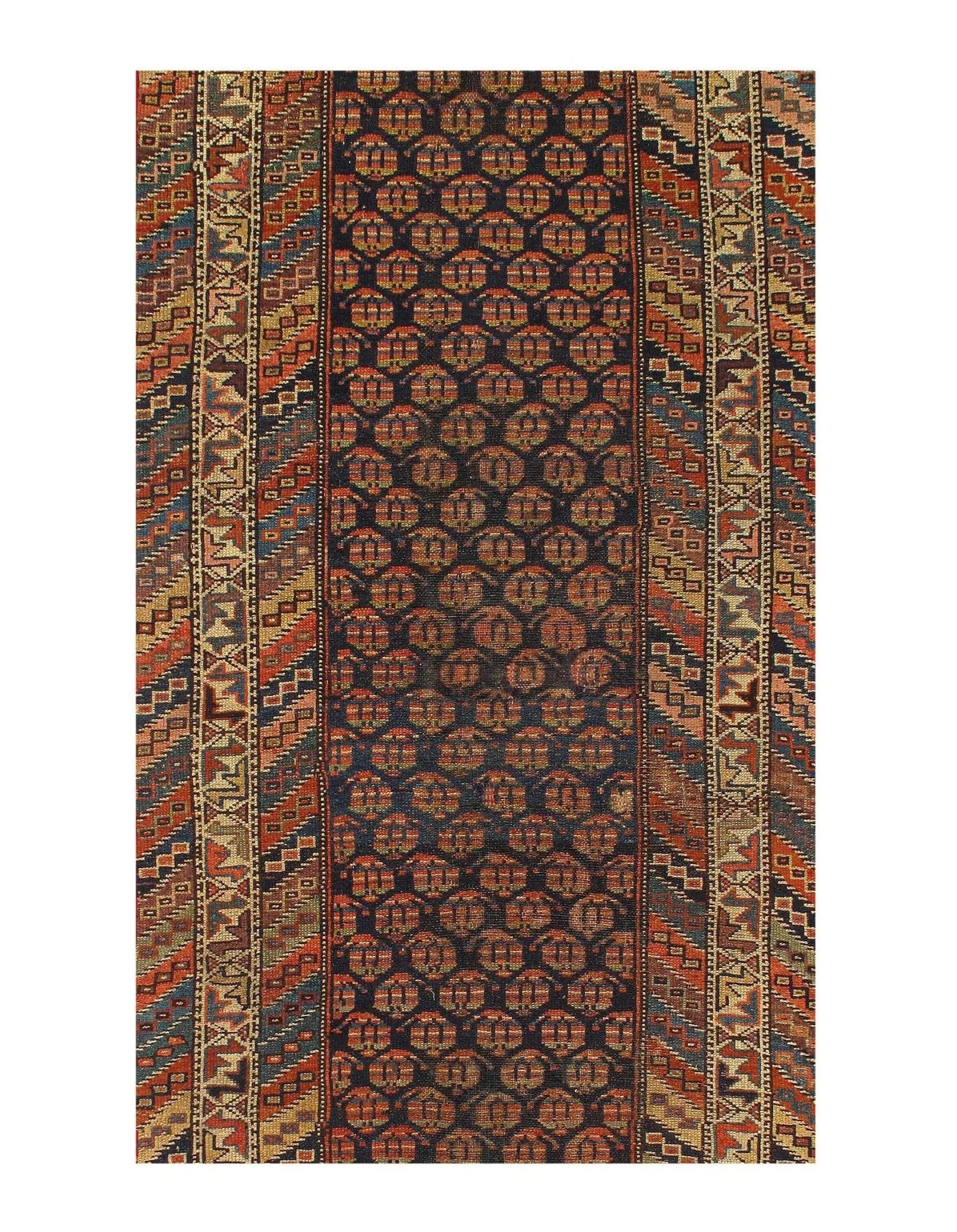 Canvello Antique Navy Blue Runner Rug - 3'2'' X 14'1'' - Canvello