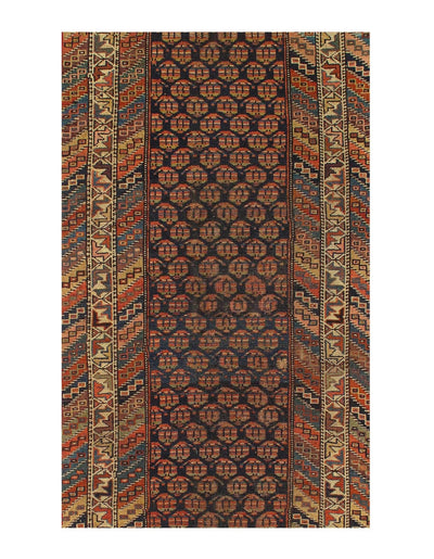 Canvello Antique Navy Blue Runner Rug - 3'2'' X 14'1'' - Canvello