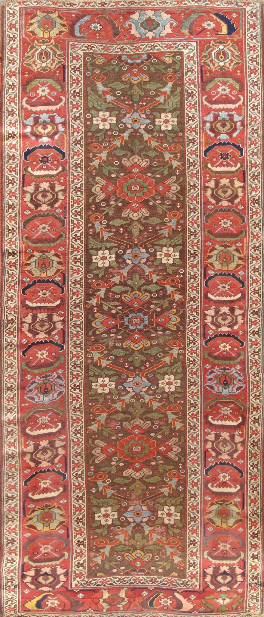 Canvello Antique North West Brown Area Rug - 4'2" X 9'5" - Canvello