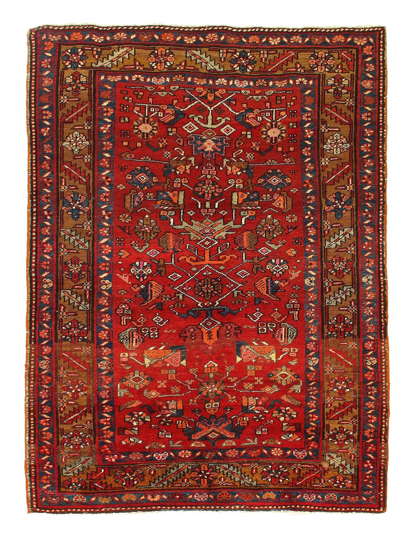 Canvello Antique North West Small Red Rug - 4'8'' X 6'4''