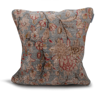 Canvello Antique Red And Brown Throw Pillows - 18"x18"