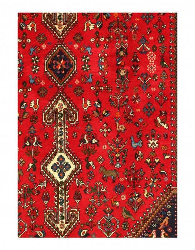 Canvello Antique Red Persian Afshar Rugs - 5' x 7'