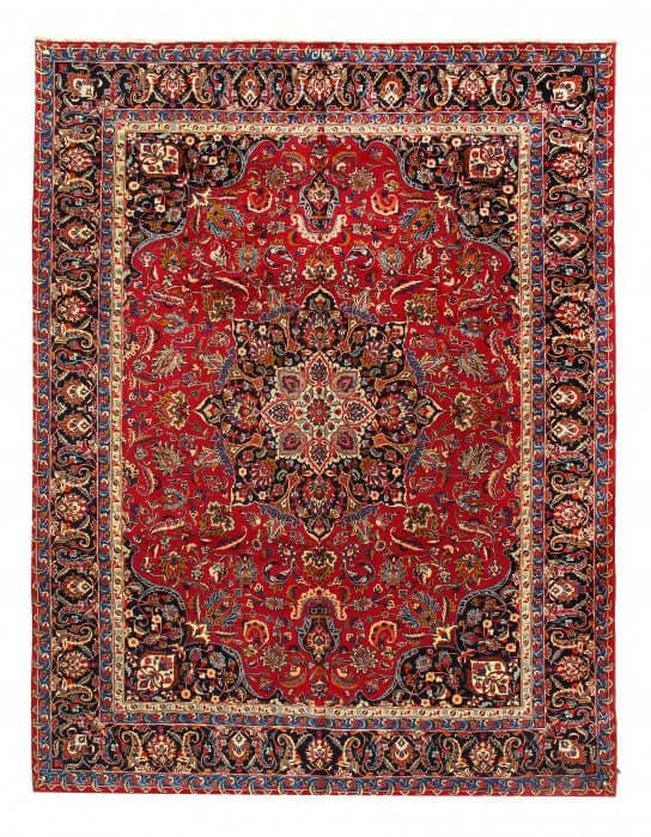 Canvello Antique Red Silkroad Mashad Rug - 9'7'' X 12'7'' - Canvello