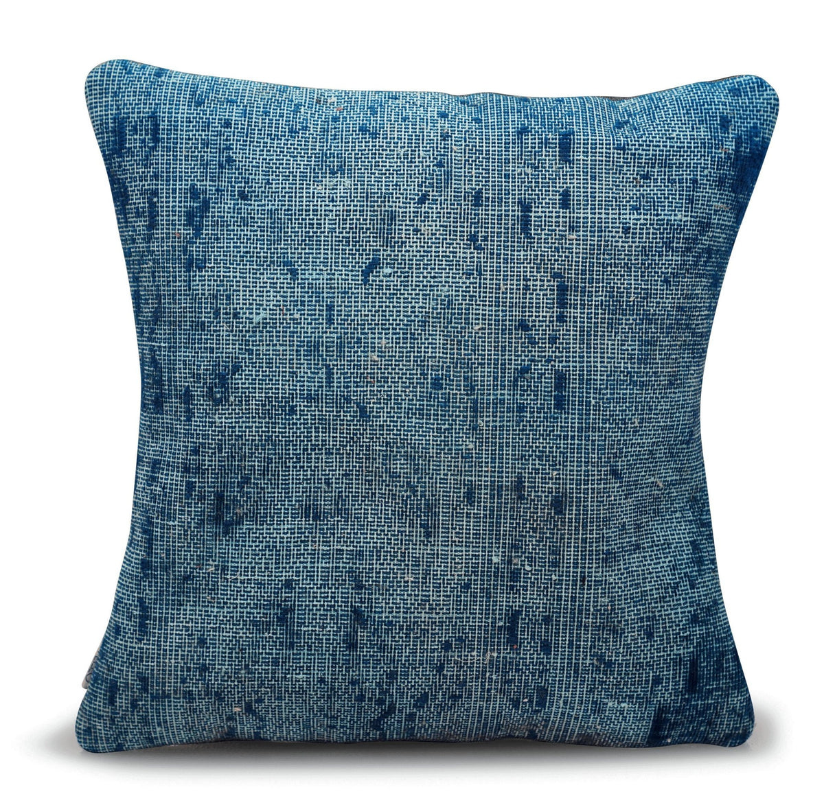 Canvello Antique Rug Dark Blue Throw Pillow - 18"x18"