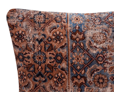 Canvello Antique Rug Light Brown Throw Pillows - 16"x16" - Canvello