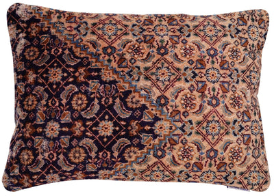 Canvello Antique Rug Navy Blue Cushion - 16"x24" - Canvello