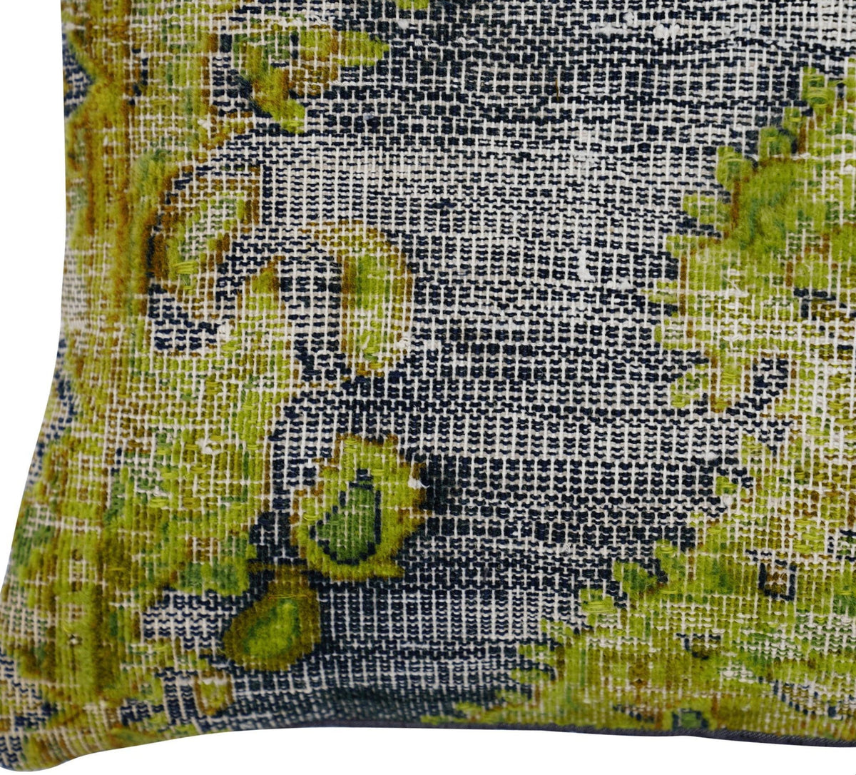 Canvello Antique Rug Olive Green Pillows - 16"x24" - Canvello