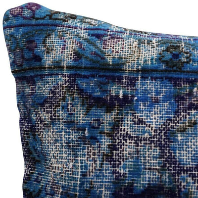 Canvello Antique Rug Royal Blue Throw Pillows - 16"x24" - Canvello