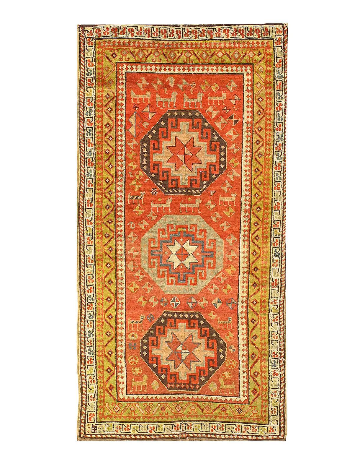 Canvello Antique Russian Kazak Rug - 3' X 5'6" - Canvello