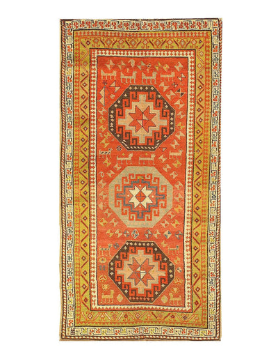 Canvello Antique Russian Kazak Rug - 3' X 5'6" - Canvello