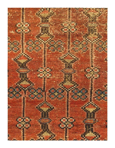 Canvello Antique Rust And Brown Rug For Living Room - 3'2'' X 5'11'' - Canvello