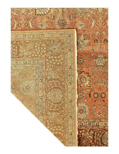 Canvello Antique Rust Silkroad Tabriz Rug - 10' X 15' - Canvello