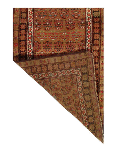 Canvello Antique Sarab Light Brown Runner Rug - 3'5'' X 8'10'' - Canvello