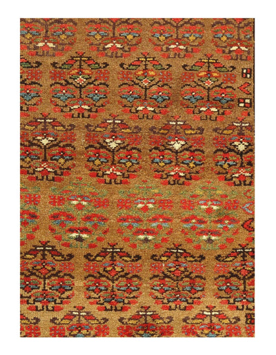 Canvello Antique Sarab Light Brown Runner Rug - 3'5'' X 8'10'' - Canvello