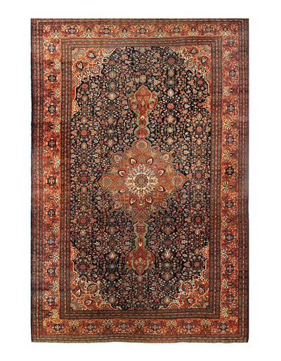 Canvello Antique Sarouk Farahan Bedroom Rugs - 12′ × 18′8″ - Canvello