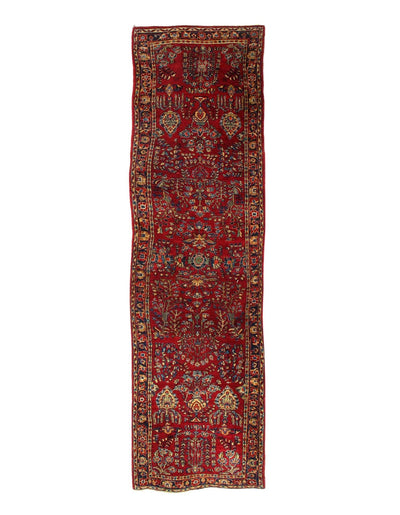 Canvello Antique Sarouk Red Runner Rug - 2'8" X 6'1" - Canvello