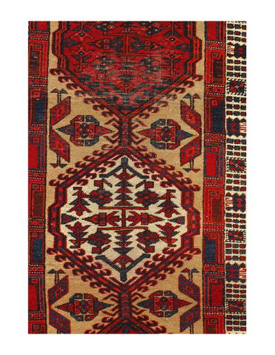 Canvello Antique Serab Rust Runner Rug - 3'2" X 11'3" - Canvello