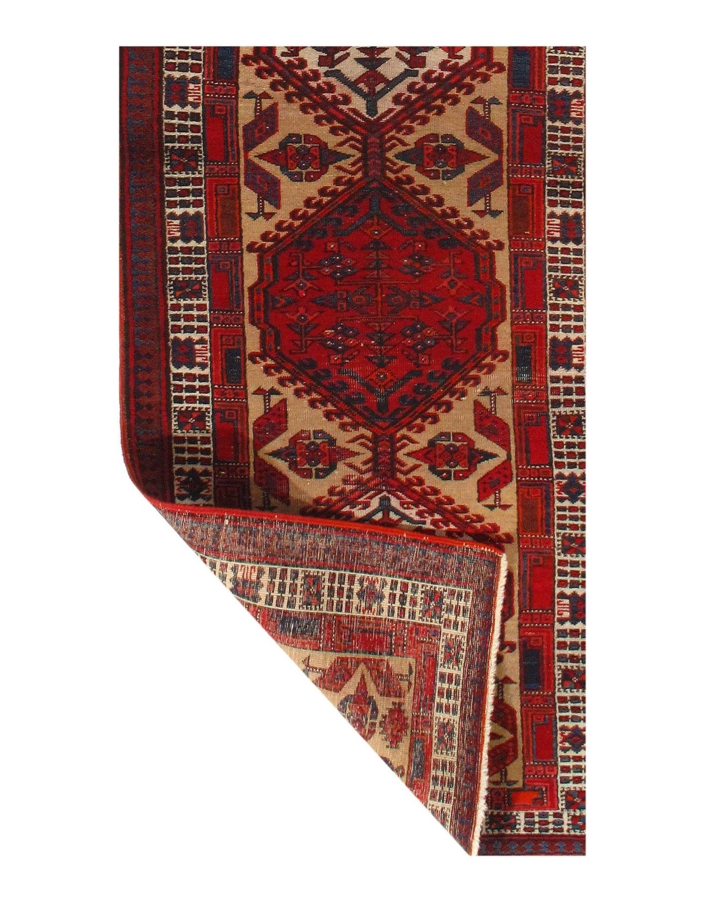 Canvello Antique Serab Rust Runner Rug - 3'2" X 11'3" - Canvello