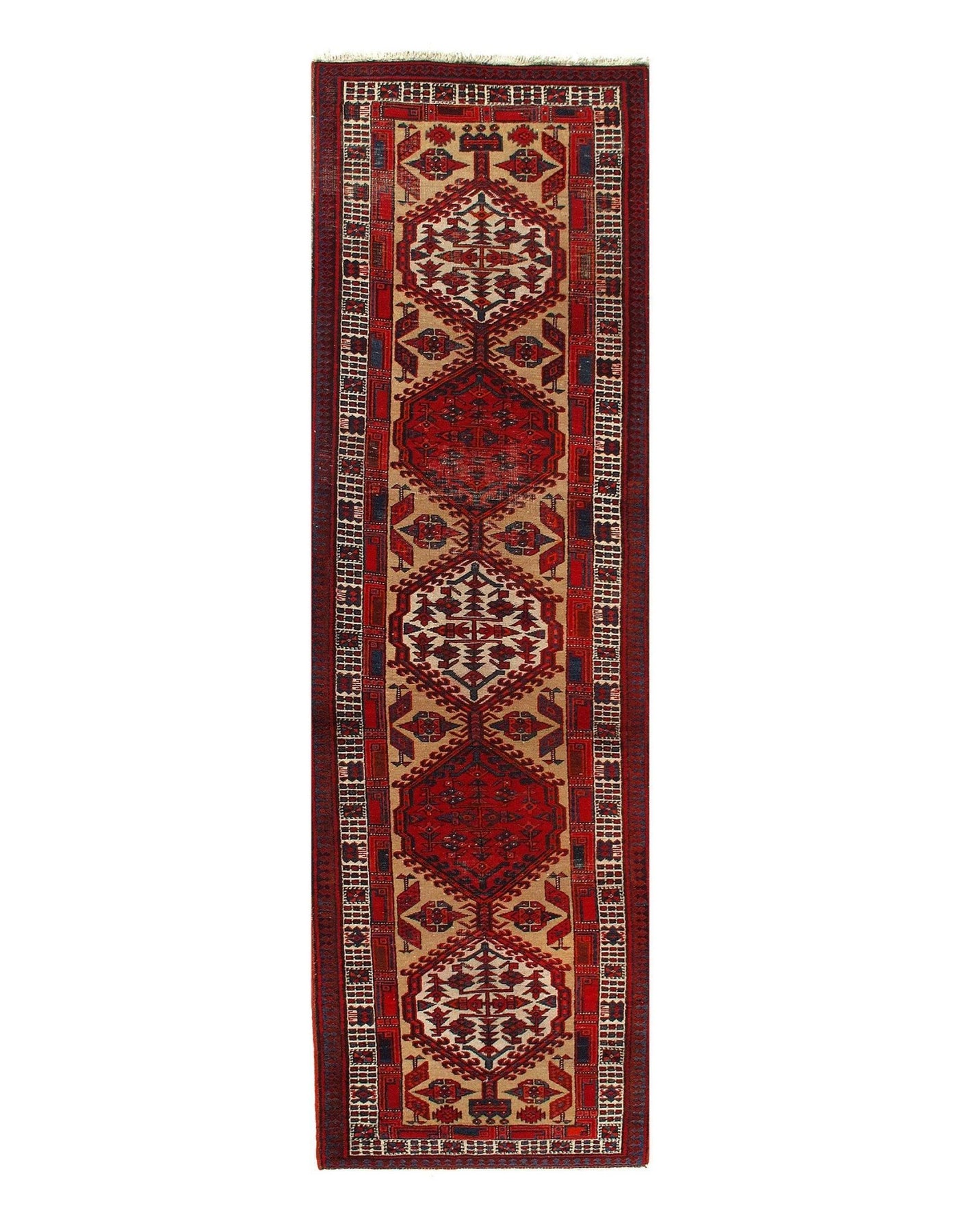 Canvello Antique Serab Rust Runner Rug - 3'2" X 11'3" - Canvello