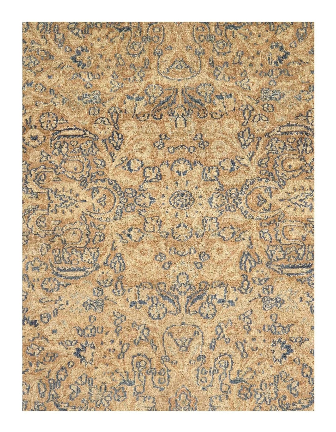 Canvello Antique Silkroad Beige Mashad Rug - 13'7" X 18'9" - Canvello