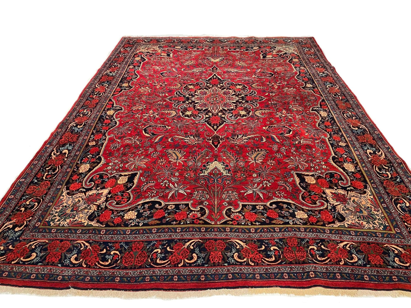 Canvello Antique Silkroad Hand - Knotted Bidjar Rug - 9'x12'5" - Canvello