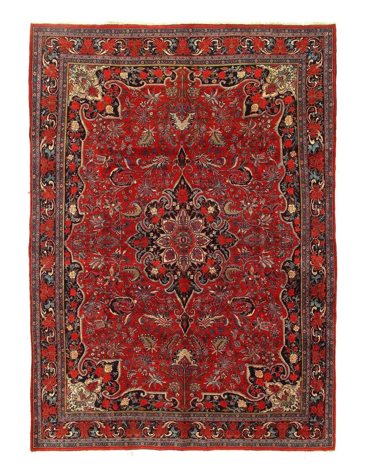 Canvello Antique Silkroad Hand - Knotted Bidjar Rug - 9'x12'5" - Canvello