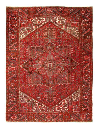 Canvello Antique Silkroad Heriz Large Wool Rug - 9'6'' X 12'7'' - Canvello