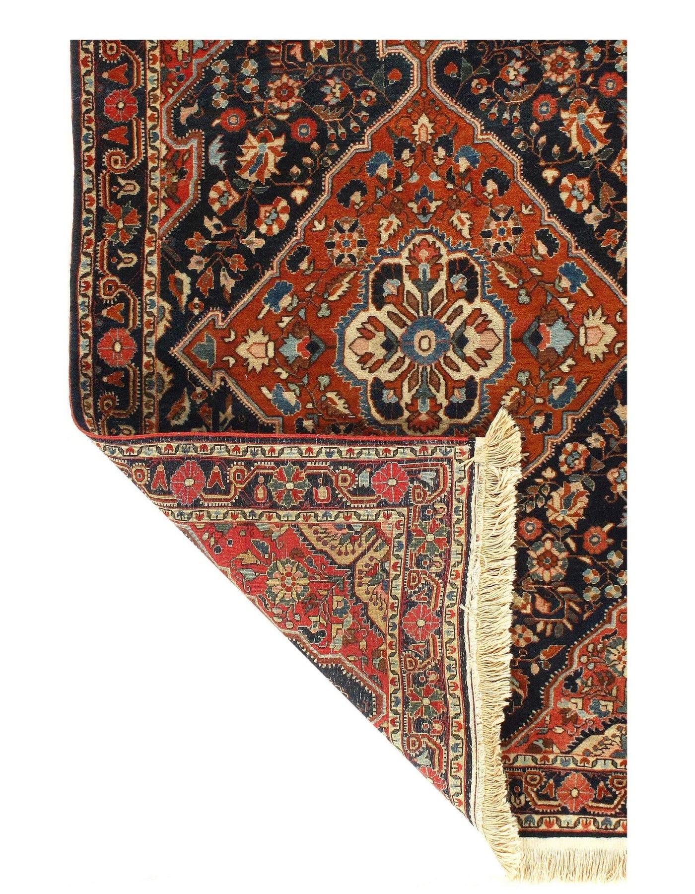 Canvello Antique Silkroad Jozan Farahan Rug - 3'5" X 5'2'' - Canvello