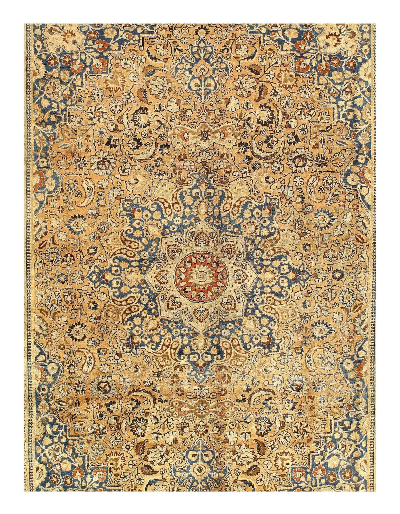 Canvello Antique Silkroad Mashad Rug - 10' X 13'2'' - Canvello