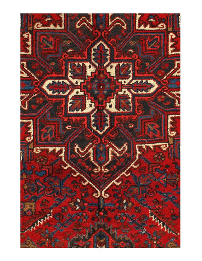 Canvello Antique Silkroad Red Heriz Rug - 6'4" x 9'8" - Canvello