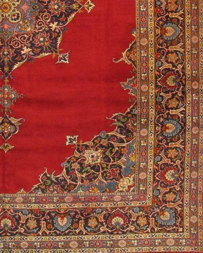 Canvello Antique Silkroad Red Kashan Rug - 10'11'' X 14'2'' - Canvello