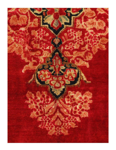 Canvello Antique Silkroad Red Sarouk Rug - 10' X 14' - Canvello