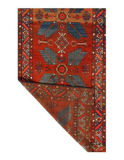 Canvello Antique Silkroad Rust Runner Rug - 3' 5'' X 15' - Canvello