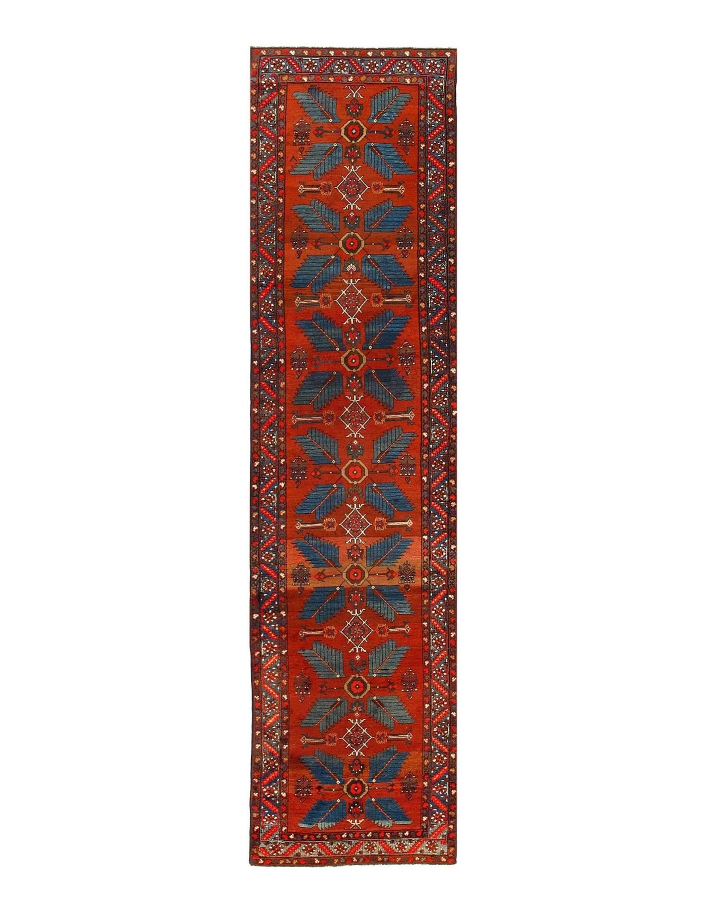 Canvello Antique Silkroad Rust Runner Rug - 3' 5'' X 15' - Canvello