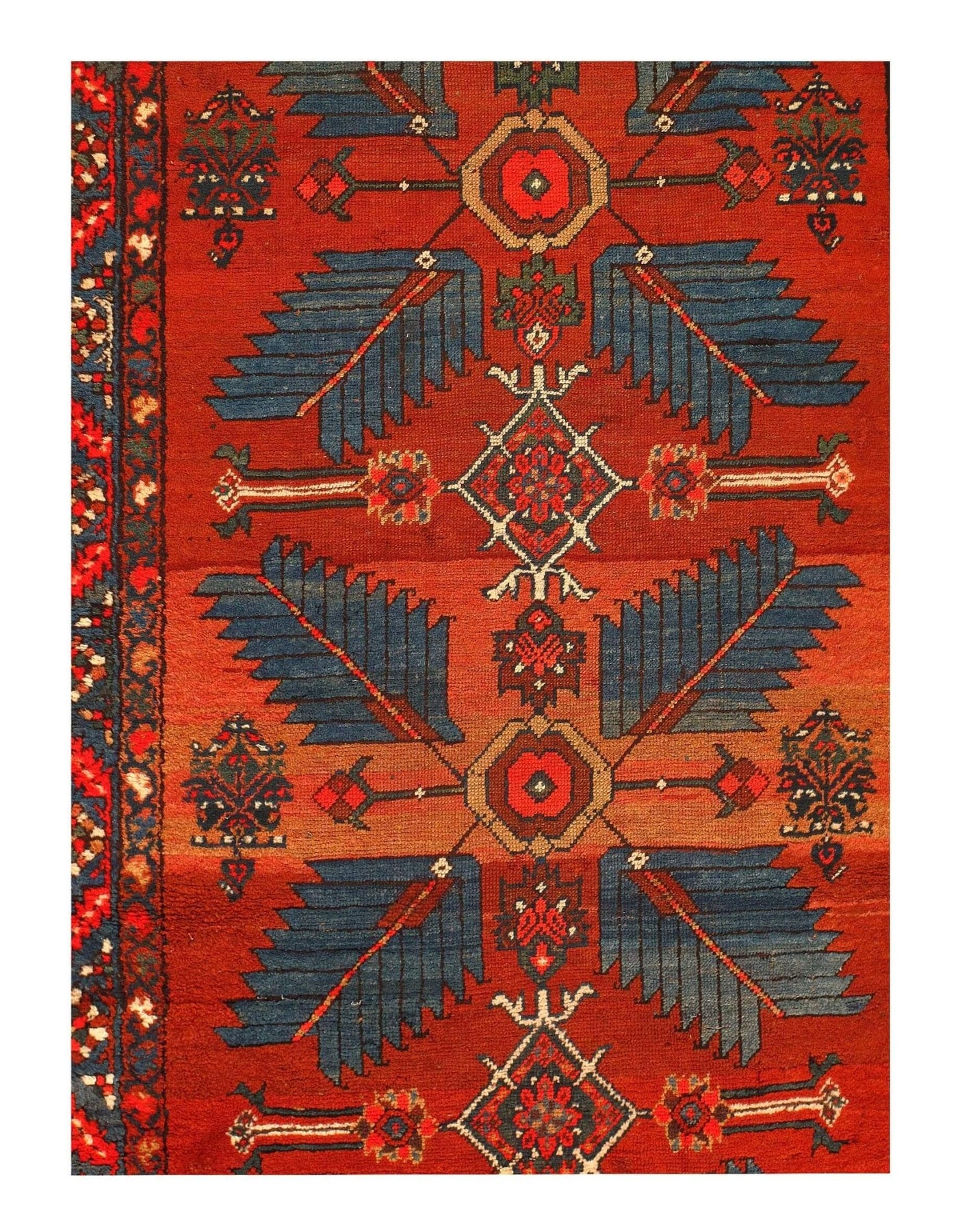 Canvello Antique Silkroad Rust Runner Rug - 3' 5'' X 15' - Canvello