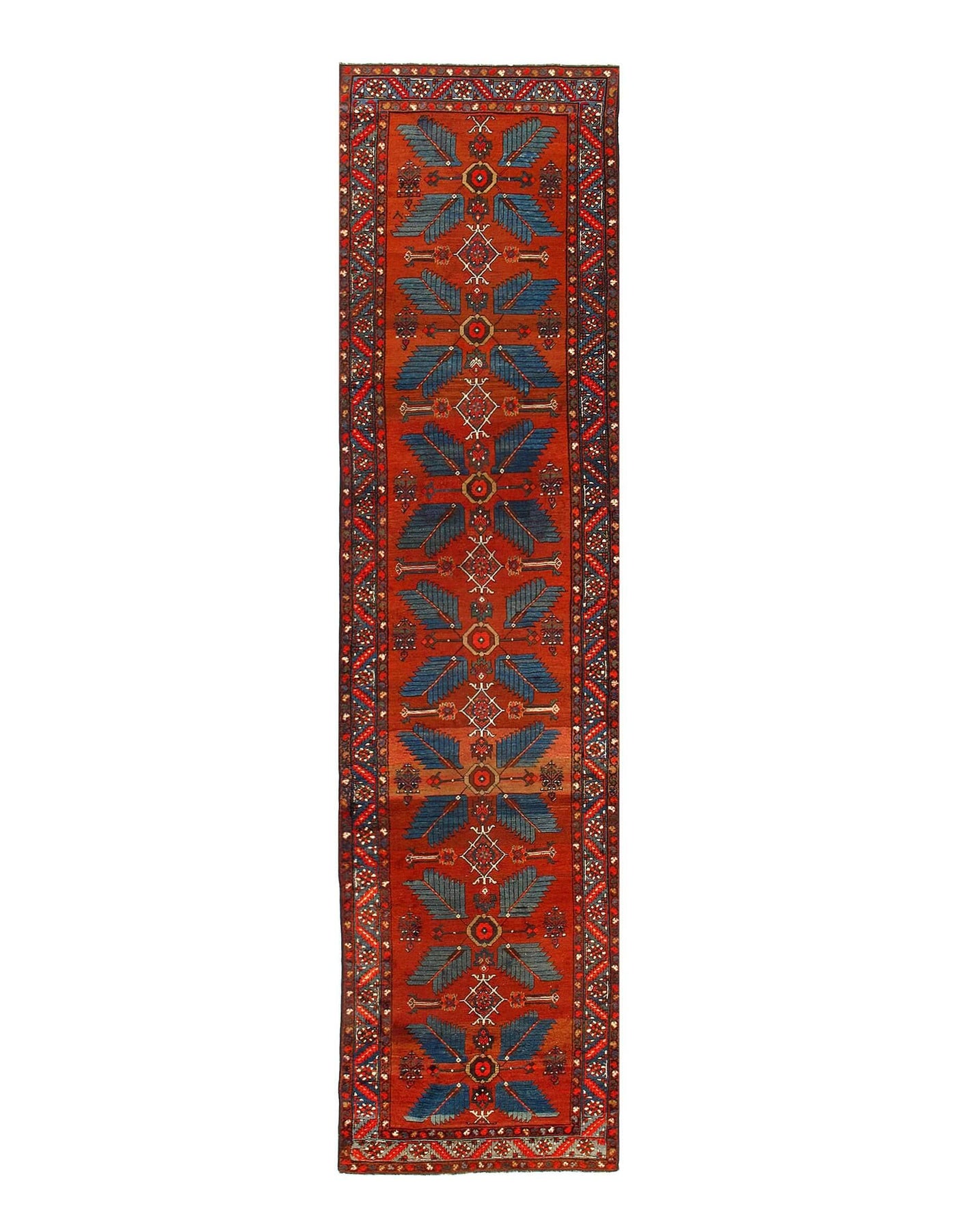 Canvello Antique Persian Rust Runner Rug - 3' 5'' X 15'