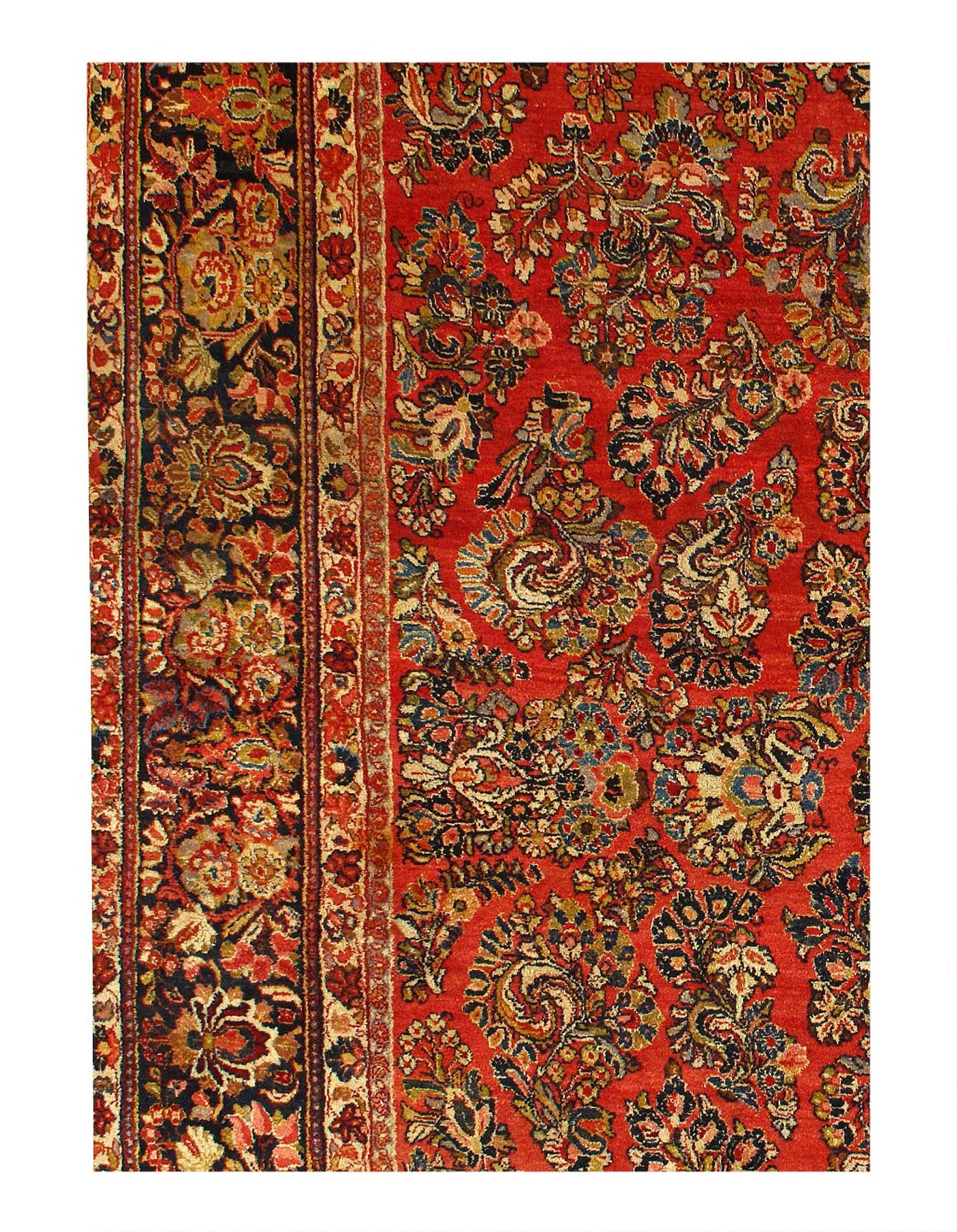 Canvello Antique Silkroad Sarouk Rug - 10' X 21' - Canvello