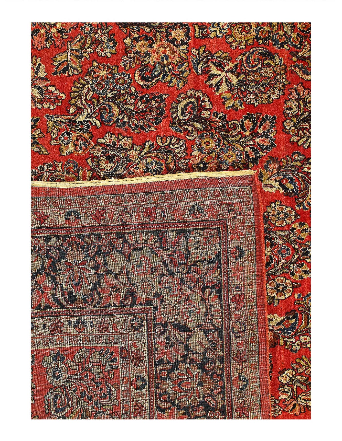 Canvello Antique Silkroad Sarouk Rug - 10' X 21' - Canvello