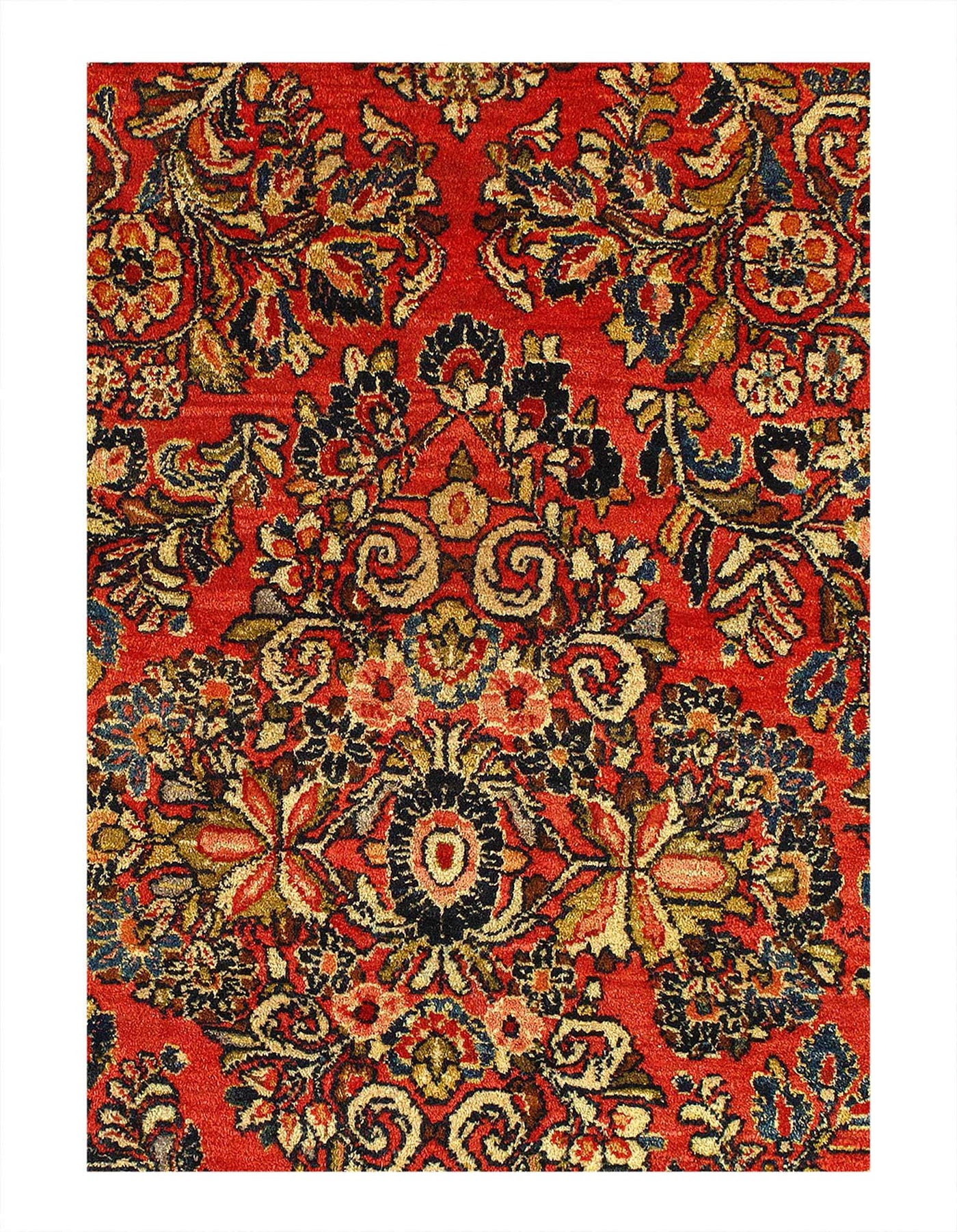 Canvello Antique Silkroad Sarouk Rug - 10' X 21' - Canvello