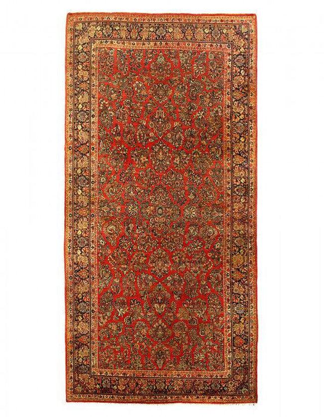 Canvello Antique Silkroad Sarouk Rug - 10' X 21' - Canvello