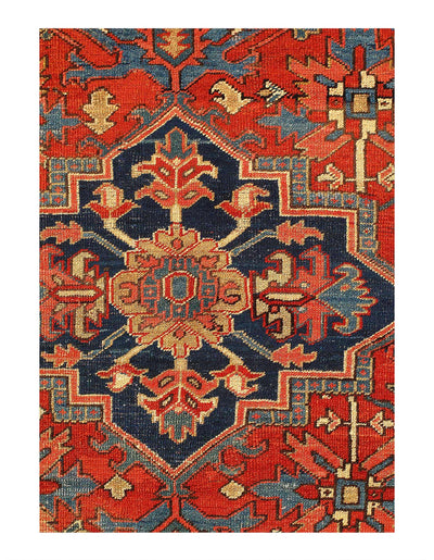 Canvello Antique Silkroad Serapi Rug - 7'4'' X 8'11'' - Canvello