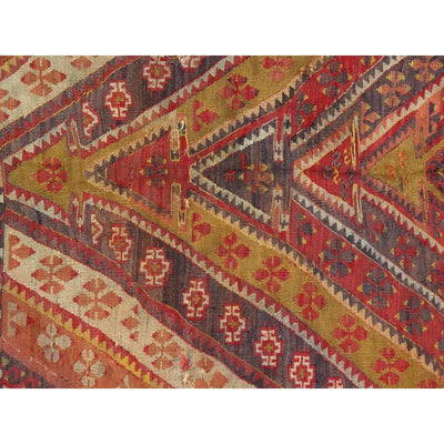 Canvello Antique Silkroad Shiraz Kilim Small Rugs - 3'8" x 5'4" - Canvello