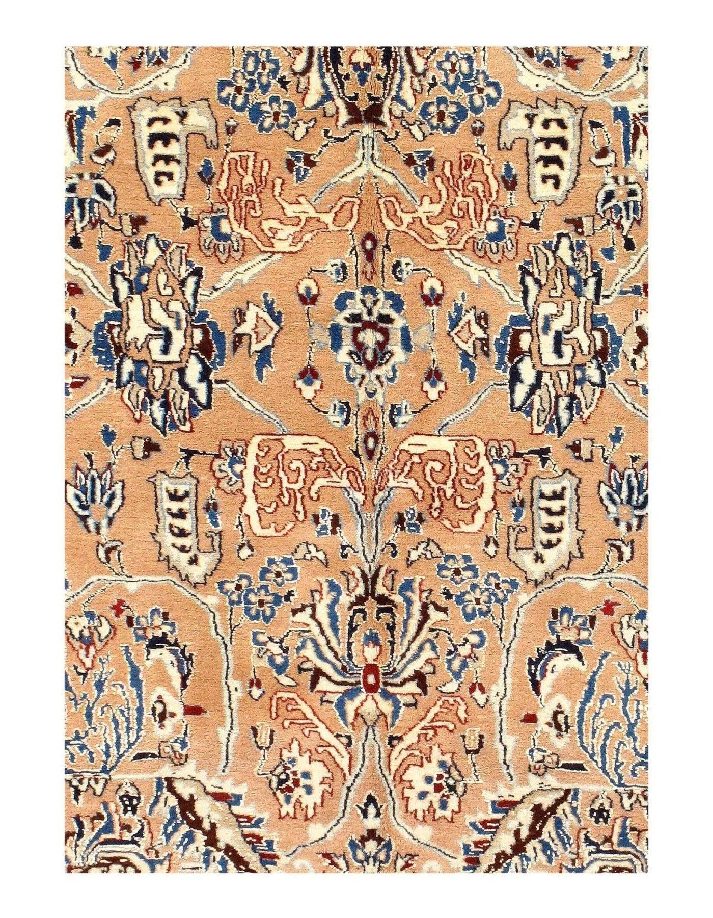 Canvello Antique Silkroad Silk & wool 6 LA Nain Rug - 7' X 11'4'' - Canvello