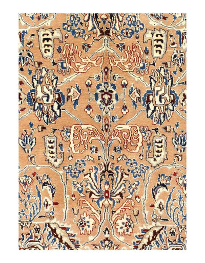 Canvello Antique Silkroad Silk & wool 6 LA Nain Rug - 7' X 11'4'' - Canvello