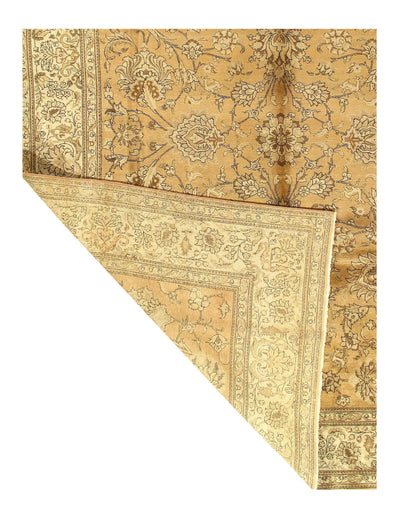 Canvello Antique Tabriz Gold Rug For Living Room - 9'6" X 12'4"
